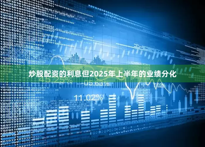 炒股配资的利息但2025年上半年的业绩分化